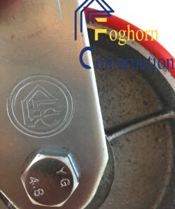 6 Inch - 6" X 2" Industrial Casters - 2 Fixed and 2 Swivel Caster Wheels with Brakes - Cast Iron Plate Casters Set of 4 Heavy Duty - 3500 lb Capacity - Foghorn Construction 2 Brake and 2 Fixed Set 27 91YjZotXekL