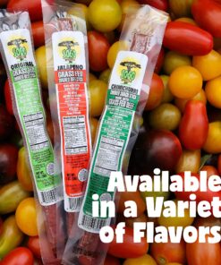 Original, Sogo Snacks, No Sugar, 100% Grass-fed & Grass-finished, Non-GMO Beef Sticks. No Added Nitrates, Gluten, Soy, MSG, Dairy, Nuts. Keto, Whole, Paleo Friendly (Original, 1-oz, 24 Count) Original - Grass Fed Beef 1 Ounce (Pack of 24) 19 91Yq9GgHHjL 2