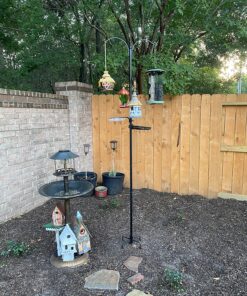 Dawhud Direct Hanging Bird Houses for Outside, Hand-Painted Bird Houses for Outdoors Decorative Birdhouses (Ladybug and Flowers) Ladybug and Flowers 17 91YsAcQM7oL