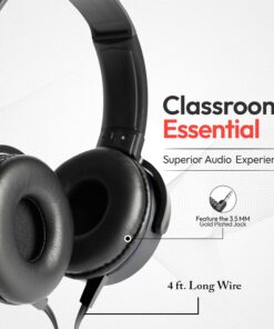 Bulk Headphones for Classroom, 24 Pack Durable Wired School Headphones for Students. Teacher Must Haves Supplies from Elementary to College (Mixed Color) 24-Pack Mixed 17 91YwzJKYX3L