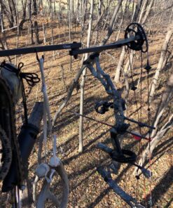 HME High-Quality Durable Secure Convenient Portable Folding Tree Stand Bow Hanger w/Two Accessory Hooks - Extends to 20", Folds to 10", 3 Pack 15 91Z Whuv9LL