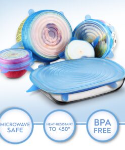 Orblue Silicone Stretch Lids, 6-Pack of Various Sizes 24 91Z6VKgYjkL