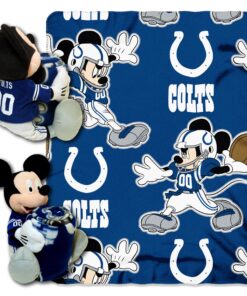 Officially Licensed NFL Co-Branded Mickey Mouse Hugger and Fleece Throw Blanket Set, Multi Color, 40