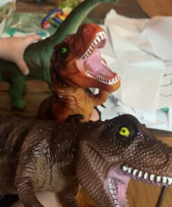 Boley 5 Piece Jumbo Dinosaur Set - Kids, Children, Toddlers Highly Detailed, Realistic Toy Set for Dinosaur Lovers - Perfect for Party Favors, Birthday Gifts, and More 5 Dino Set 67 91Z8q6dt8L