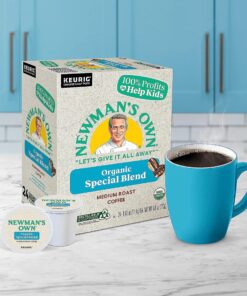 Newman's Own Special Blend Coffee, Medium Roast Coffee K-Cup Portion Pack for Keurig K-Cup Brewers (Pack of 80, net wt. 32.1 oz.) 80 Count (Pack of 1) 16 91ZC0C0sFL
