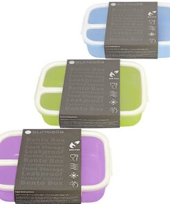 Leakproof, 3 Compartment, Bento Lunch Box, Airtight Food Storage Container (1 Pc) - Blue 42 91ZNGy0tN2L