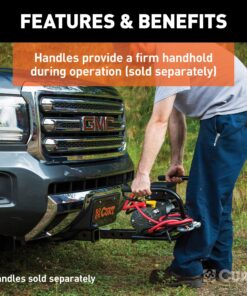 CURT 31010 Trailer Hitch Winch Mount for 2-Inch Receiver, GLOSS BLACK POWDER COAT 24 91ZQFdv7heL