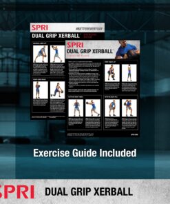 SPRI Xerball Medicine Ball with Handles - Weighted Ball for Exercise (6 lbs, 8, 10, 12, 14, 16, 18, 20 Pounds) - Med Ball for Abs, Core, Crossfit, Strength Training B) 8-Pound (Black) 11 91ZQVOVmDL