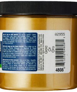 Alternative view of Opaque Fabric Screen Printing Ink Colour: Gold, Size: 8 oz