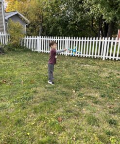 Boomerang Kids Outdoor Frisbee - Soft Toy Boomerangs Gifts for Boys 8-12 & Girls 8-12 - Outside Boys Toys Age 6 7 8 9 10 11 & Up Best Stocking Stuffer Gift Ideas for Kids - Backyard Games Flying Disc Blue 25 91ZV5qguwKL