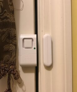 GE Personal Security Window and Door Alarm, 2 Pack, DIY Protection, Burglar Alert, Wireless Chime/Alarm, Easy Installation, Home Security, Ideal for Home, Garage, Apartment and More, 45115 White 55 91ZWDoQQUiL