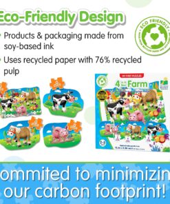 The Learning Journey: My First Puzzle Sets 4-In-A-Box Farm – Farm-Themed Puzzle Sets - Educational Toddler Toys & Activities for Children Ages 2-5 12 91ZWUdONTzL