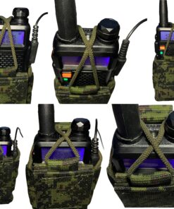 MOLLE Tactical Pouch Bag Radio Phone GPS Holster Holder BaoFeng Two-Way BF-F8HP UV-5R UV-82HP UV-5X3 UV-82C Garmin Retevis Motorola T460 T600 MR350R MH230R Midland Arcshell EMR pixel digital 15 91Zb9liRP7L