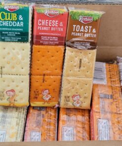 Keebler Sandwich Crackers, Single Serve Snack Crackers, Lunch Snacks, Variety Pack (45 Packs) 38 91ZfROlTMzL