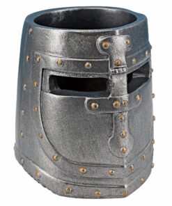 Design Toscano Knights Templar Helmet Pen Cup Desk Accessory Statue, 4 Inch, Polyresin, Pewter Finish Knight's Helmet 15 91ZghRAO8dL