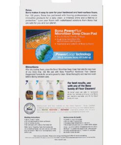 Alternative view of Bona PowerPlus Microfiber Deep Clean Pad for Multi-Surface Floors - For Use With Bona Mops - Washable - Dual-Zone Cleaning for Faster Cleanup on Wood, Stone, Tile, Laminate, and Vinyl Floors 1 Deep Cleaning