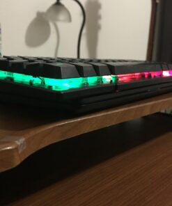 Rii RK100+ Multiple Color Rainbow LED Backlit Large Size USB Wired Mechanical Feeling Multimedia PC Gaming Keyboard,Office Keyboard for Working or Primer Gaming,Office Device RK100+ Rainbow LED Backlit 35 91ZiQvSmZJL