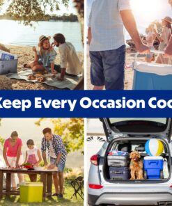 Cooler Shock Ice Packs for Cooler, Strong, Reusable, Premium Ice Pack and Lunch Cooler Set for Long Term Use, Cools Faster Than Ice, 3 Pack 31 91Zps jewnL