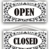 Open - Closed double sided sign for Indoor or Outdoor with nylon rope. 24 91Zs6R5pWJL