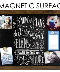 Loddie Doddie Magnetic Chalkboard - for Kitchen and Wall Decor - Easy-to-Erase Chalkboard - Framed Magnet Blackboard - Hanging Black Chalkboards (Rustic Frame, 18x22) Rustic Frame 21 91ZtPRzjDZL