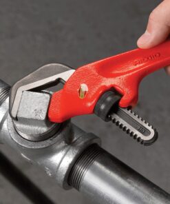 RIDGID 31305 Model E-110 9.5" Offset Hex Jaw Pipe Wrench, Red, Made in The USA 36 91Zw7wdq0fL