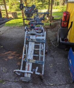 Bosch Portable Gravity-Rise Wheeled Miter Saw Stand T4B 45 91Zwzb5E34L