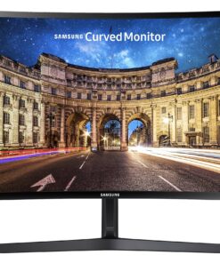 SAMSUNG 27" CF39 Series FHD 1080p Curved Computer Monitor, Ultra Slim Design, AMD FreeSync, 4ms response, HDMI, DisplayPort, VESA Compatible, Wide Viewing Angle, LC27F398FWNXZA, Black 27-Inch DP/HDMI 24 91Zya5vGUQL