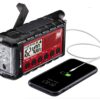 Midland - ER310, Emergency Crank Weather AM/FM Radio - Multiple Power Sources, SOS Emergency Flashlight, Ultrasonic Dog Whistle, & NOAA Weather Scan + Alert (Red/Black) 3 91Zzjls2FlL