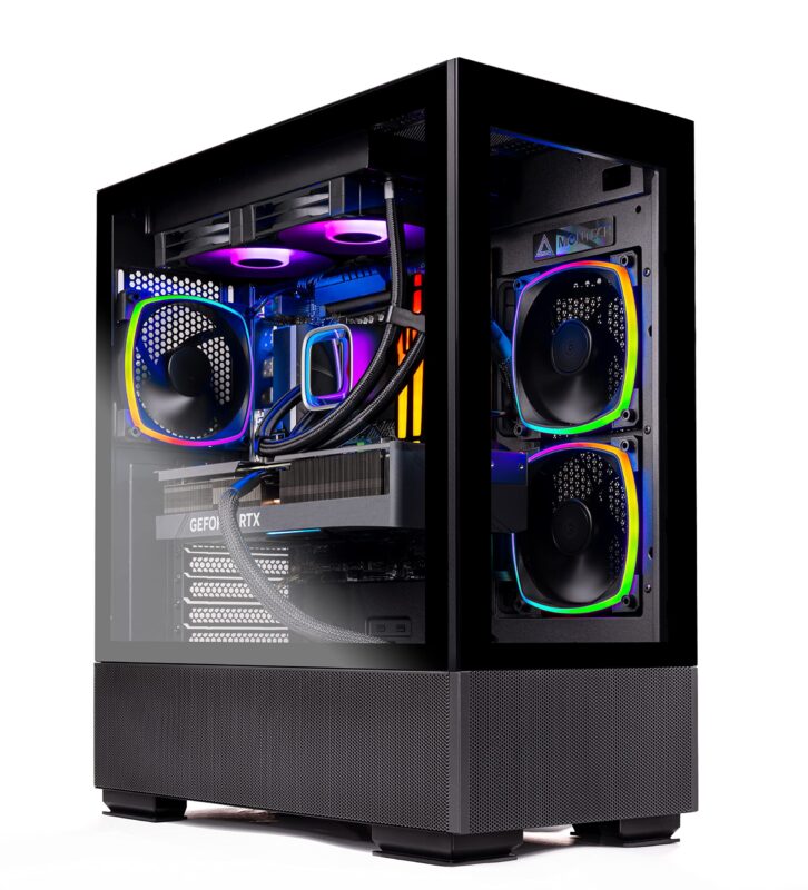 Catalog 2 Skytech Gaming Azure Gaming PC, Ryzen 7 7700X 4.5 GHz, RX 7600, 1TB NVME, 32GB DDR5 RAM RGB, 650W Gold PSU Wi-Fi, Win 11 Home, RGB-Keyboard and RGB-Mouse Included 7700X | 7600