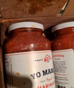 Keto Marinara Pasta and Pizza Sauce by Yo Mama's Foods - Pack of (2) - No Sugar Added, Low Carb, Low Sodium, Gluten Free, Paleo Friendly, and Made with Whole, Non-GMO Tomatoes. 1.56 Pound (Pack of 2) 49 91a13tDxGsL