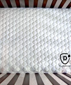 Organic Cotton Waterproof Fitted Crib Pad - Natural Baby Crib Mattress Cover & Protector - Unbleached, Non-Toxic & Hypoallergenic (28" x 52" x 7") 17 91a4zHGVwSL