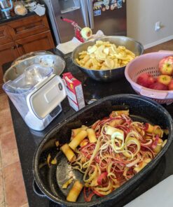 Prepworks by Progressive Apple Peeler and Corer Machine, Heavy Duty Corer Remover, Pear Slicer, Mountable on Counter or Tabletop Apple Machine 12 91a5FIVPhL