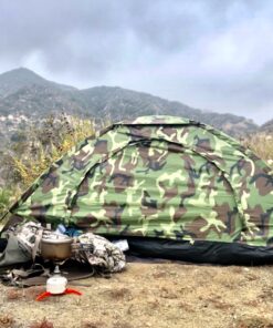 Sutekus Tent Camouflage Patterns Camping Tent Backpacking Tent for Camping Hiking 【Outdoor Equipment】 Single 33 91a7dBo3HQL