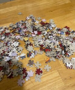 Buffalo Games - Charles Wysocki - Whistle Stop Christmas - 500 Piece Jigsaw Puzzle Red, Violet, Green, 21.25"L X 15"W 30 91a9zCCmMKL