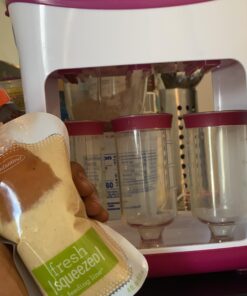 Infantino Disposable Squeeze Pouches, Portable Homemade Semi-Solid Food for Babies and Toddlers, 4 Fl Oz (Pack of 50) 50 Squeeze Pouches Pack 43 91aBKHSjsTL