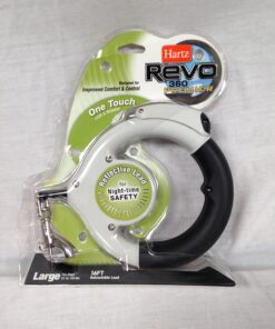 Hartz Revo 360 Premier Reflective Retractable Belt Leash for Dogs