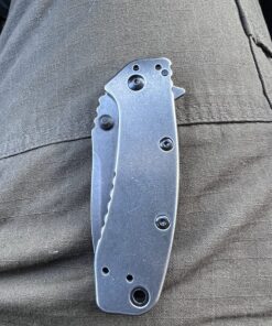 Kershaw XL Cryo II Pocket Knife, 3.25" 8Cr13MoV Steel Titanium-Coated Blade, Assisted Everyday Carry Pocket Knife 1556BW 58 91aE7zGzsVL