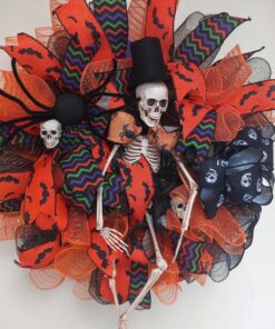 Prextex Skeleton Halloween & Day of The Dead Decoration for Home and Office - 19 Inch Posable Plastic Small Skeleton Toy Halloween Décor with Movable / Bendable Joints and 2 Sets of Body Accessories 19 inches 27 91aF4cvk9gL
