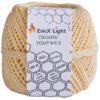EricX Light Beeswax Hemp Wick,200 ft Spool,100% Organic Hemp Wick Well Coated with Beeswax,Standard Size(1.0mm) 12 91aGlklxP5L