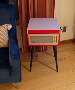 Crosley CR6233D-RE Dansette Bermuda Portable Vinyl Record Player Turntable with Aux-In and Bluetooth, Red 23 91aH1JDW62L