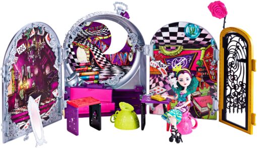 Mattel Ever After High Way Too Wonderland High and Raven Queen Playset, 6 years and up