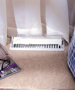 Alternative view of Deflecto Heat and Air Deflector with Dust Filter, Clear Plastic, 2-3/4” Tall, Width Adjustable 10” to 14” (52)