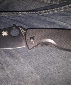 Spyderco Tenacious Folding Utility Pocket Knife with 3.39" Black Stainless Steel Blade and Durable G-10 Handle - Everyday Carry - PlainEdge - C122GBBKP 64 91aJmu1IAFL