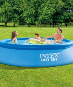 INTEX 28131EH Easy Set Inflatable Swimming Pool Set: 12ft x 30in – Includes 530 GPH Cartridge Filter Pump – Puncture-Resistant Material – 1485 Gallon Capacity – 23in Water Depth Above-Ground Pool 23 91aQ4 aQGWL
