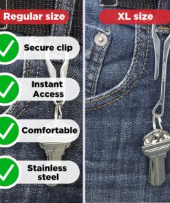 Alternative view of KeySmart Key Dangler Pack - Clip Your KeySmart to Anything (Key Dangler & Key Dangler XL) Silver