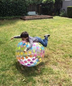 Intex Jumbo Inflatable Colorful Polka Dot Giant Beach Ball (Set of 2) | 59065EP 17 91aR4epw5RL