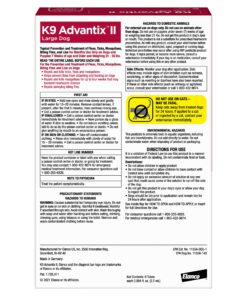 Alternative view of K9 Advantix II Large Dog Vet-Recommended Flea, Tick & Mosquito Treatment & Prevention | Dogs 21 - 55 lbs. | 6-Mo Supply 6 Pack Large Dog only