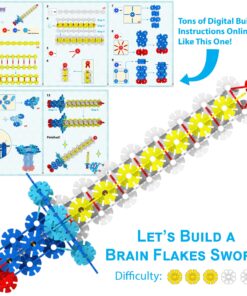 VIAHART Brain Flakes 500 Piece Interlocking Plastic Disc Set - A Creative and Educational Alternative to Building Blocks - Tested for Children's Safety - A Great Stem Toy for Both Boys and Girls 32 91aVJxtfVfL