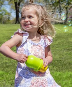 Fubbles Bubbles No-Spill Bubbles Tumbler | Bubble toy for babies toddlers and kids of all ages | Includes 4oz bubble Solution and bubble wand (tumbler colors may vary) 23 91aVhkMexL
