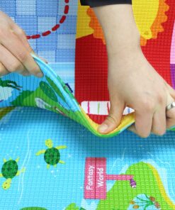 Baby Care Play Mat (Large, Playful - Magical Island) 82'' x 55'' Original One-Piece Reversible Rollable Waterproof Play Mat for Infants, Babies, Toddler, and Kids Large 22 91aXF7p7FGL